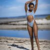 Girl in full piece swimsuit